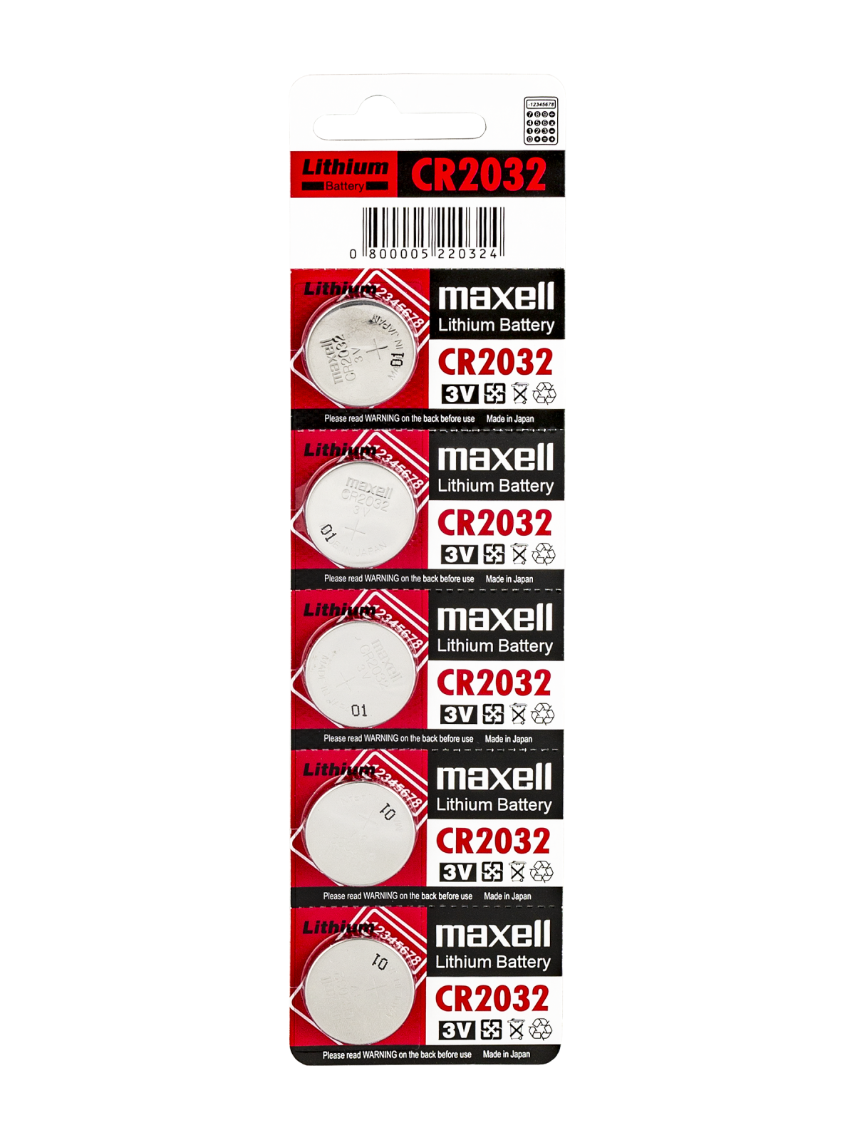 Bontrager CR2032 Computer Battery - 5 Pack