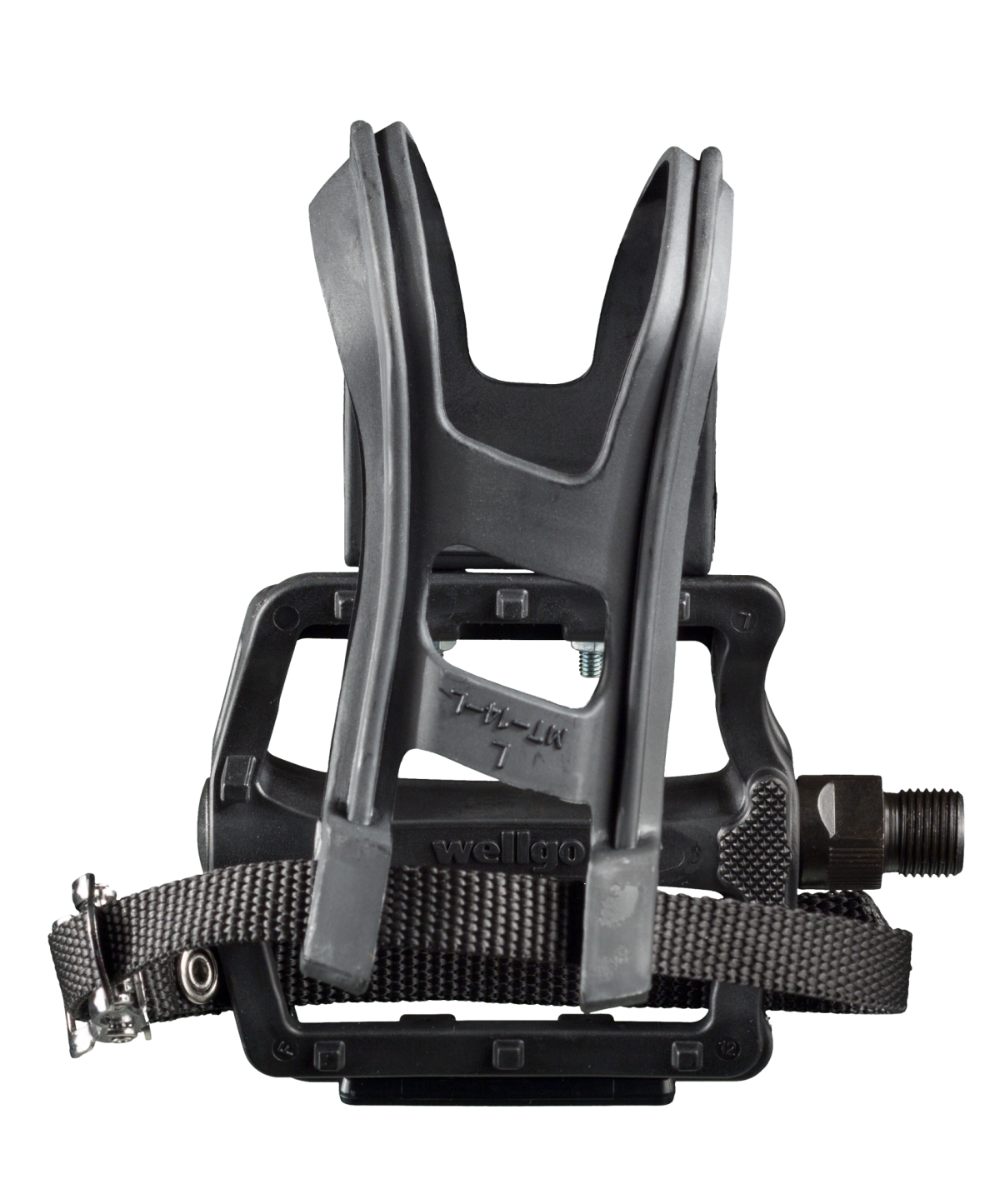 Wellgo B197T Resin Large Platform Pedal Set with Clip & Strap