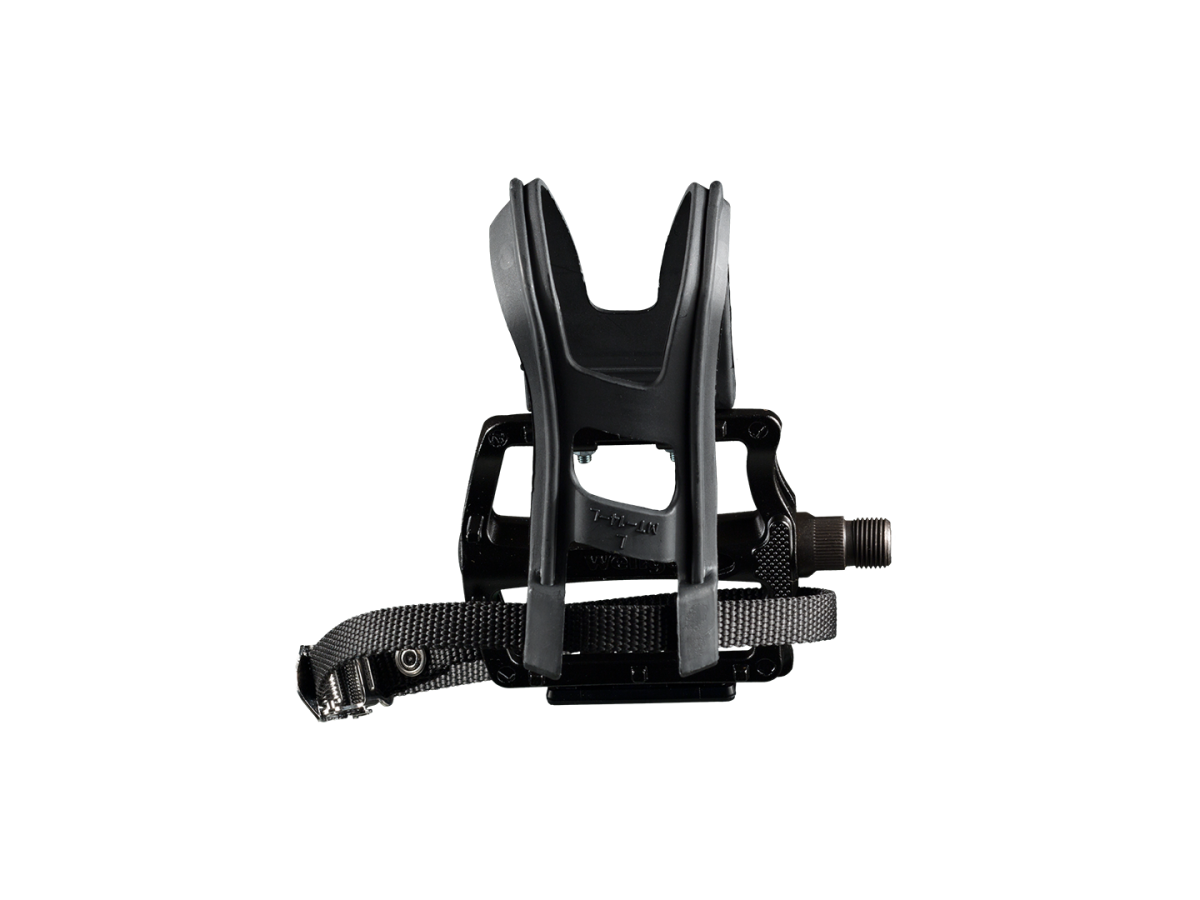 Wellgo B197T Resin Medium Platform Pedal Set with Clip & Strap